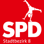 Logo: SPD Stadtbezirk 8